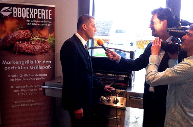 Geschäftsführer René Bienek im TV-Interview