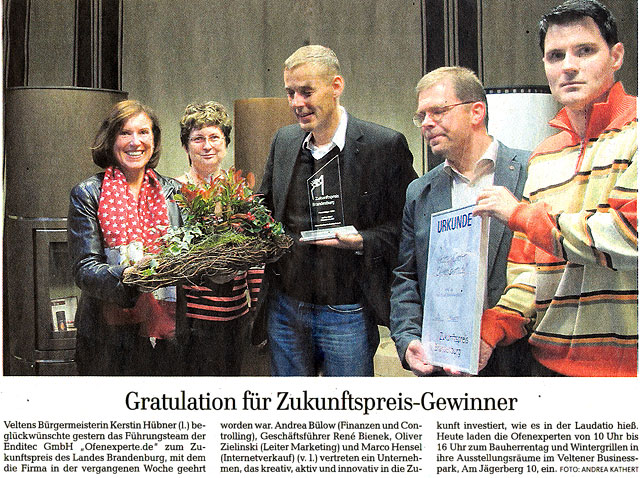 Märkische Allgemeine Zeitung - Neue Oranienburger Zeitung - 16. November 2013
