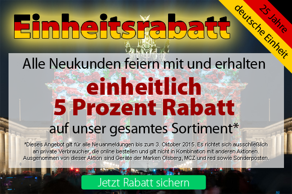 Einheitsrabatt - 5 % auf das Sortiment von Ofenexperte.de