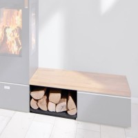 Cera Design Holzlagerfach offen, Breite 44 cm, Kaminofen Santos und Santos plus