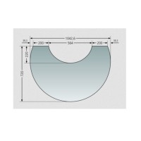 ORANIER Glas-Vorlegeplatte zu Polar Neo 6 / Bakery & Vantage W+
